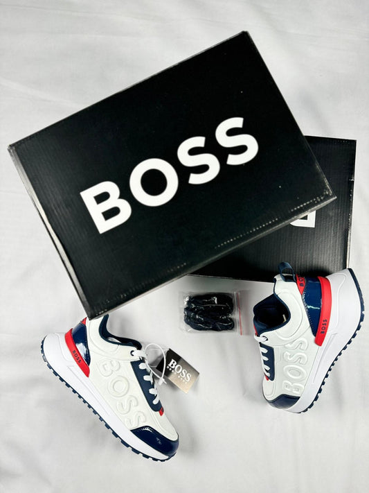 Hugo Boss blancas detalles rojos y azules
