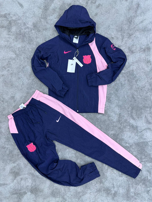 Chandal nike x barcelona azul y rosa