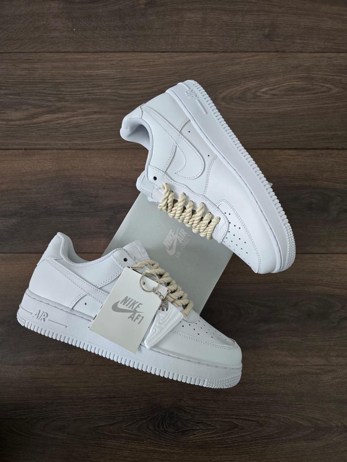 Force blanca cordones cuerda