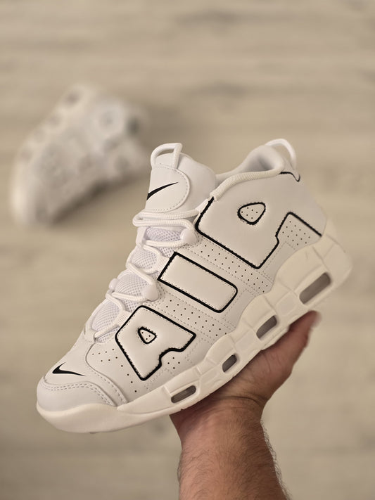 Uptempo blanca logo negro new