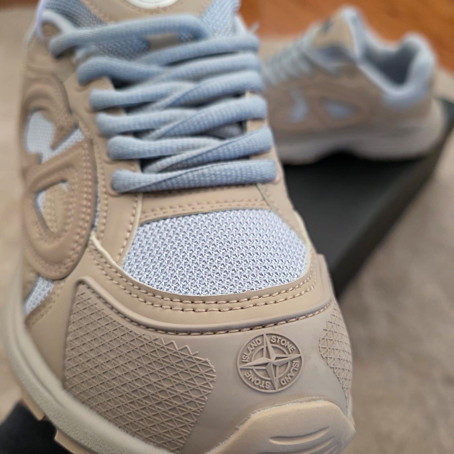 Dior B30 x Stone Island marrones logo gris