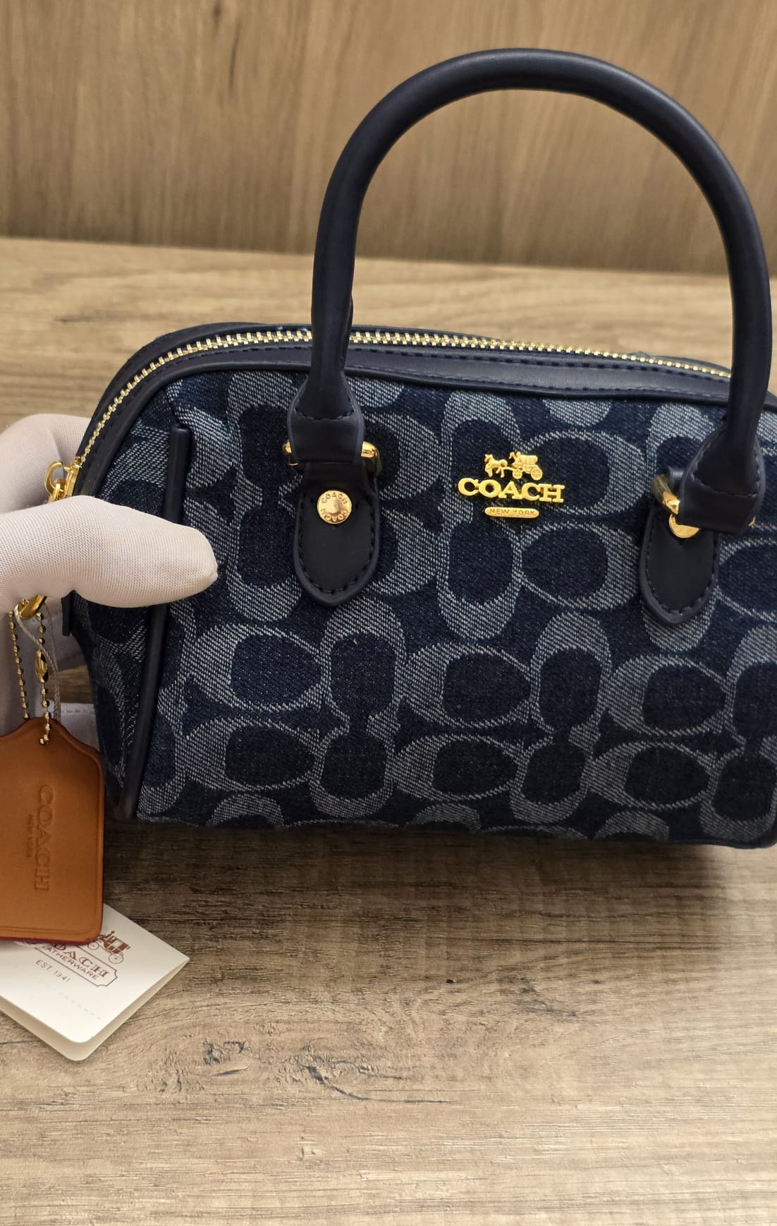 Bolso mini Coach Azul