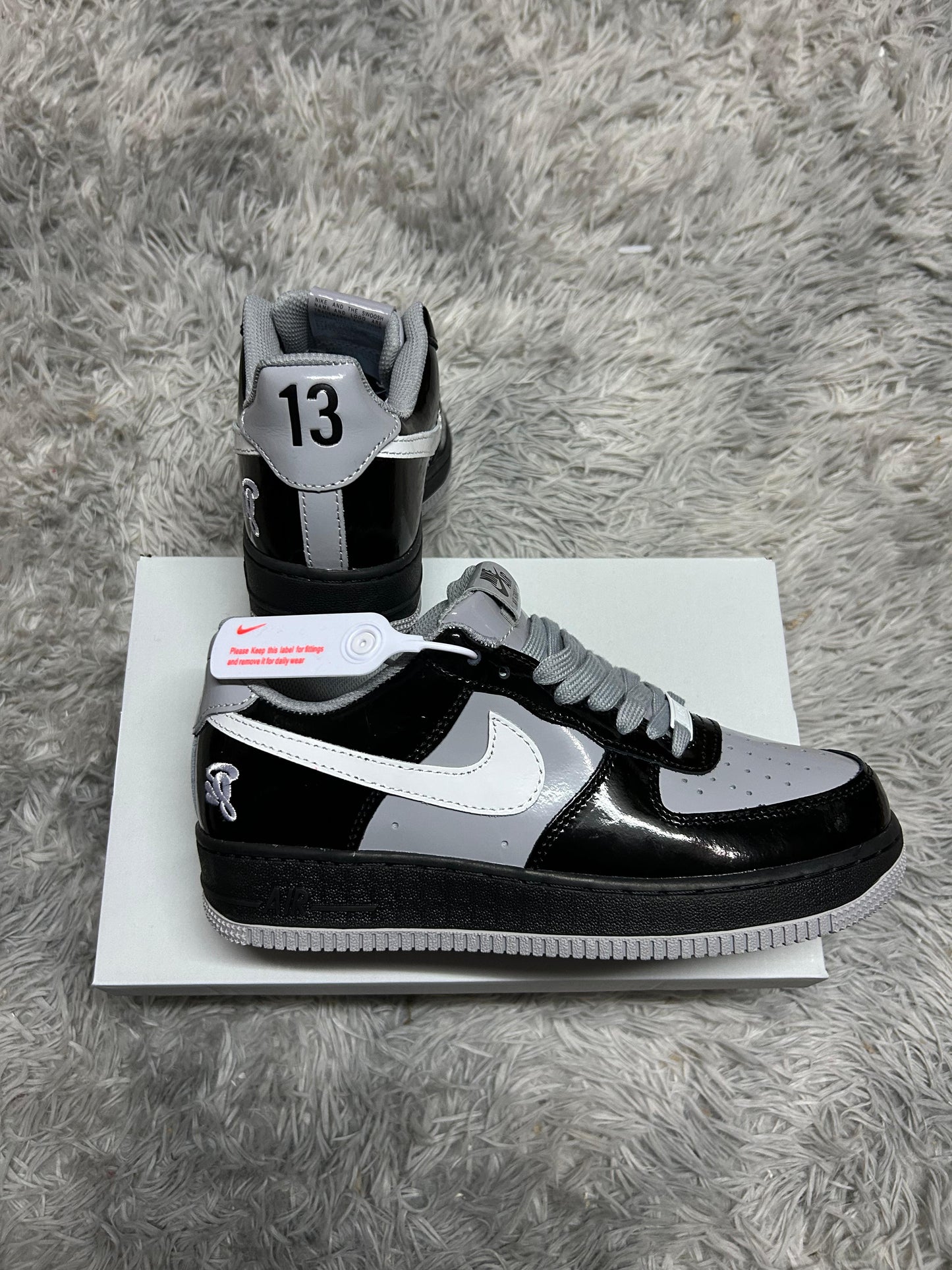 Air Force 1 Low Syna Central Cee Black White Smoke Grey