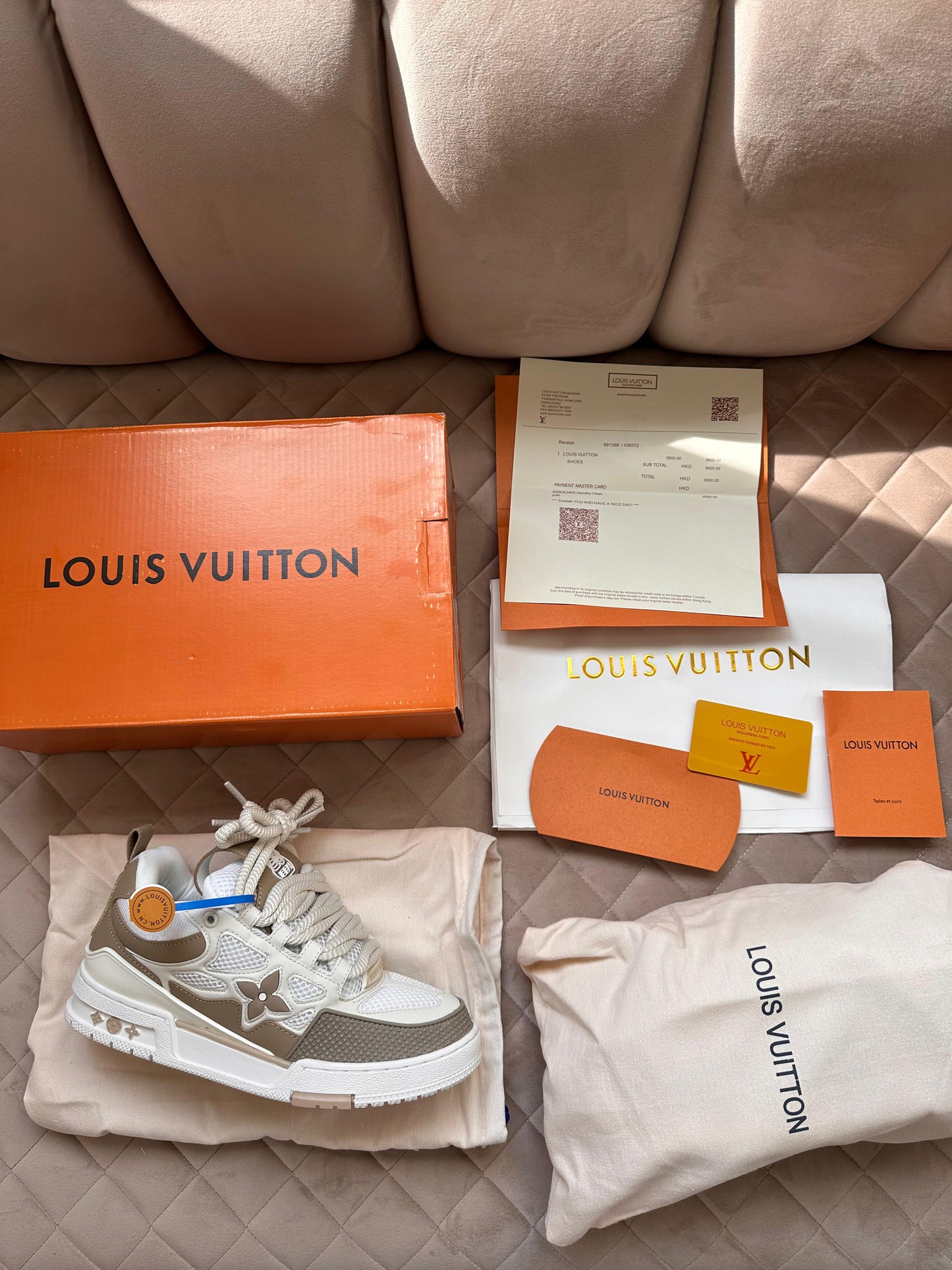 LV SKATE MARRONES Y BLANCO