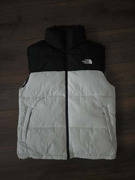 Chaleco north face blanco negro