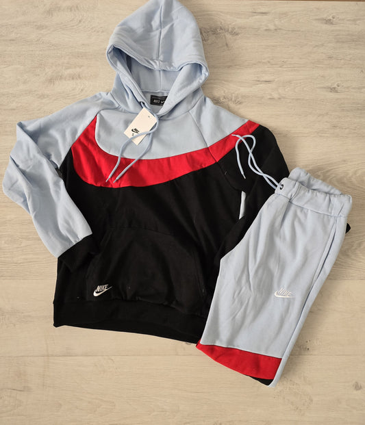 Chandals nike logo grande negro azul logo rojo