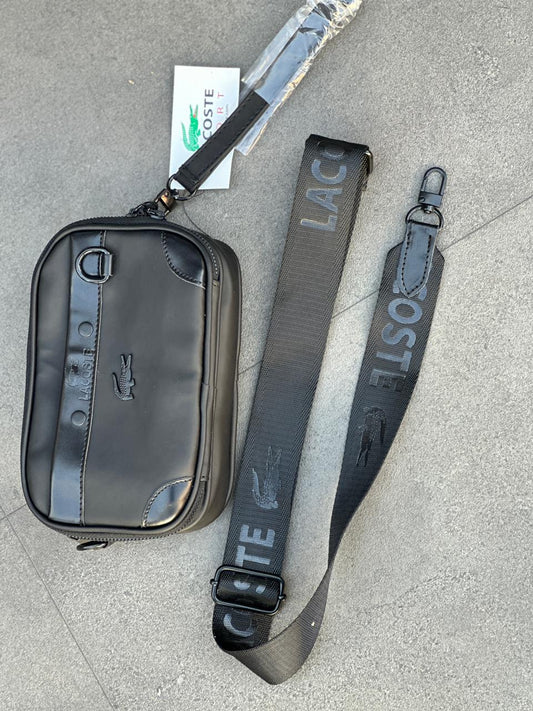 Bolso de mano Lacoste negro