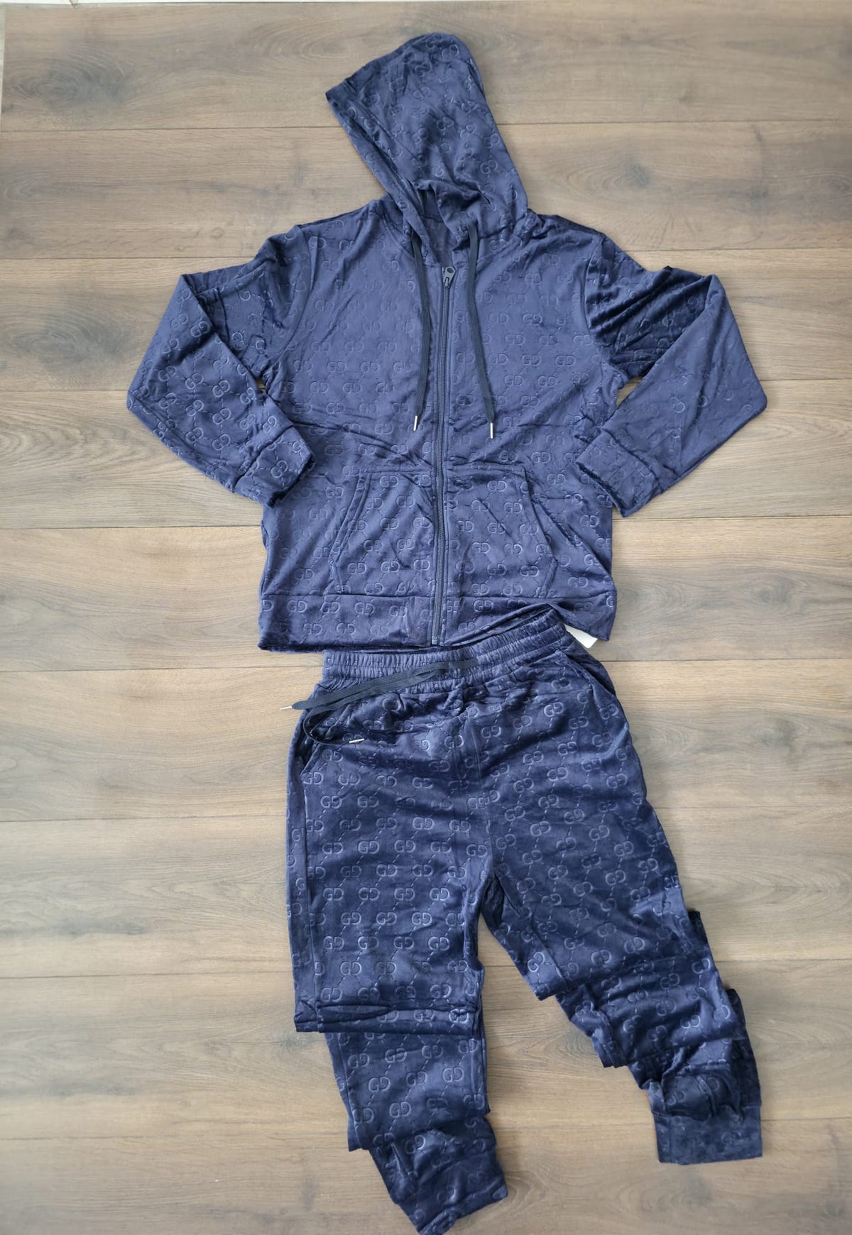 Chandal gucci azul terciopelo