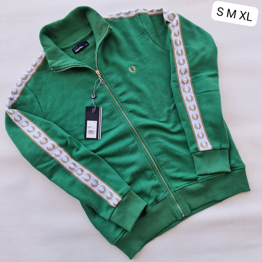 Chaqueta FRED PERRY G5 verdes detalles dorados