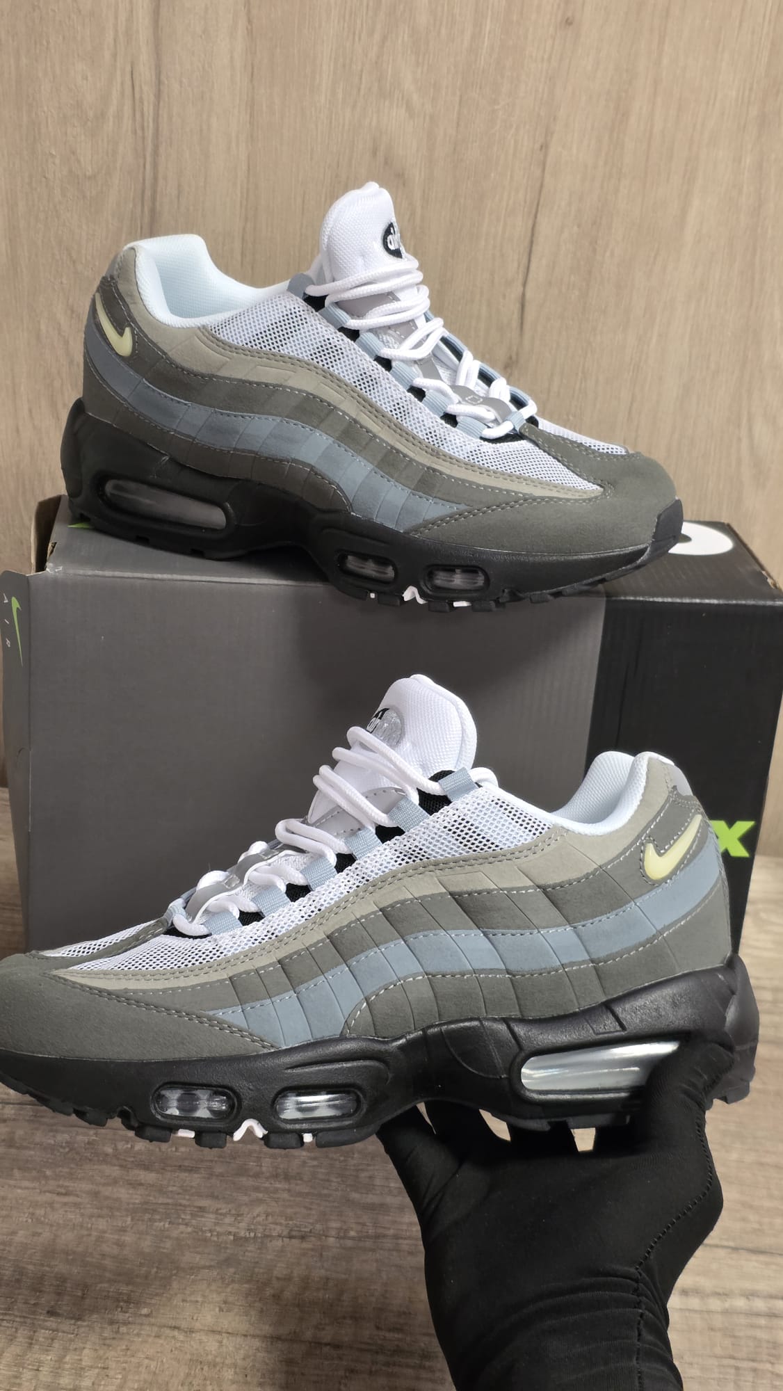 Air max 95 gris azul