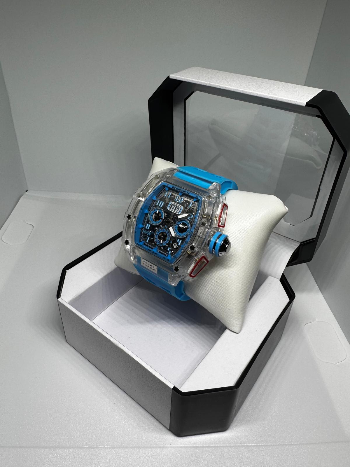 RELOJ RICHARD MILLE AZUL Y GRIS