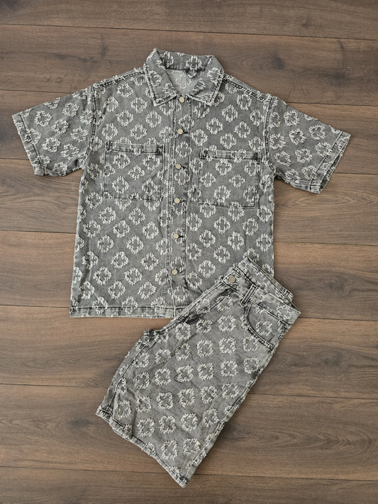 Conjunto verano vaquero gris