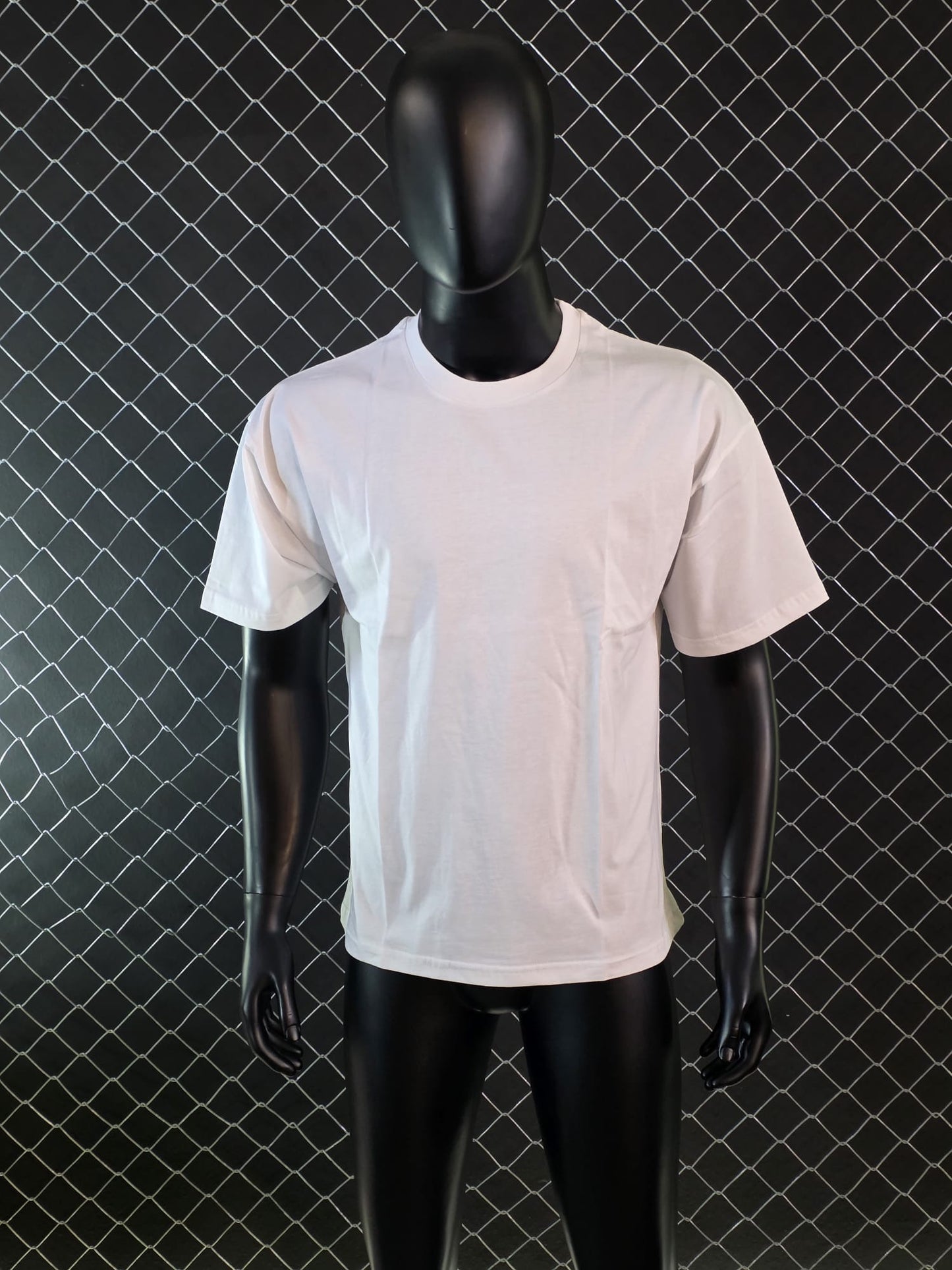 Camiseta balenciaga blanca logo rojo grande