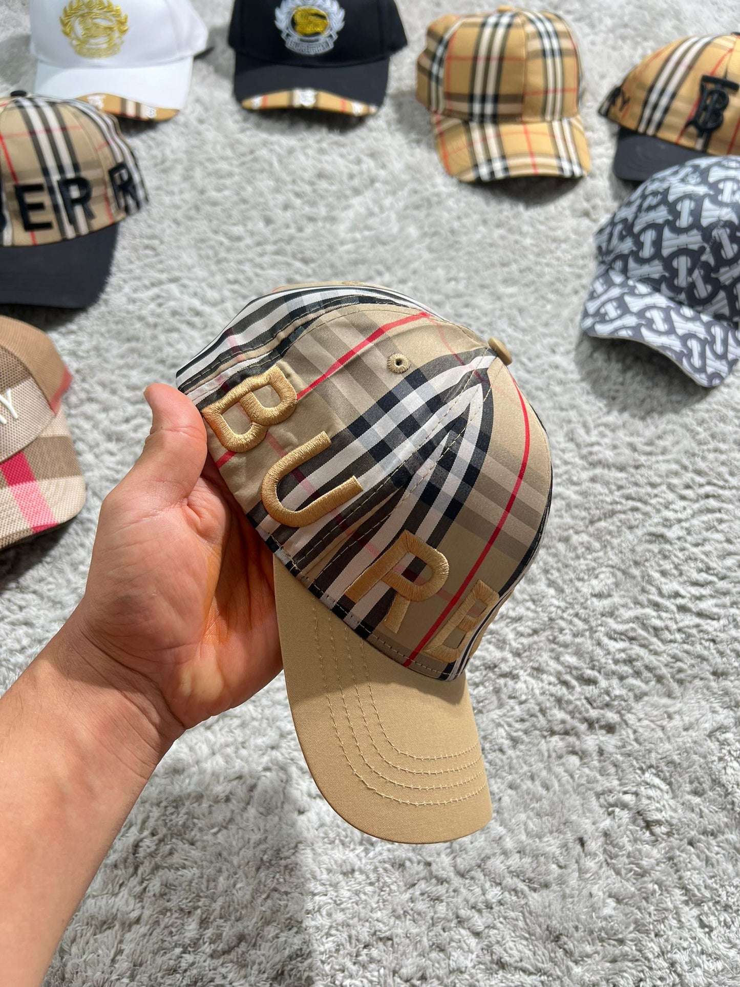 Gorra Burberry G5 marron logo marron