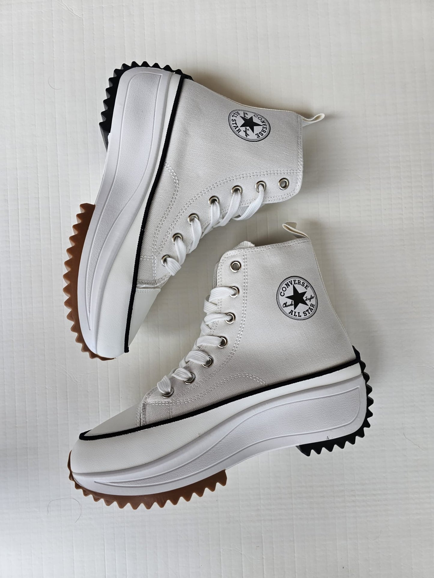 Converse run star blanca tela