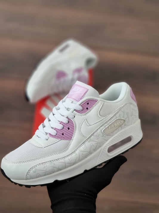 Air max 90 blanca morada