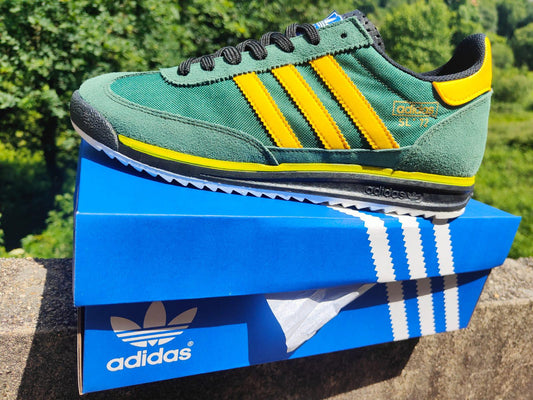 ADIDAS SL 72 verdes logo amarillo