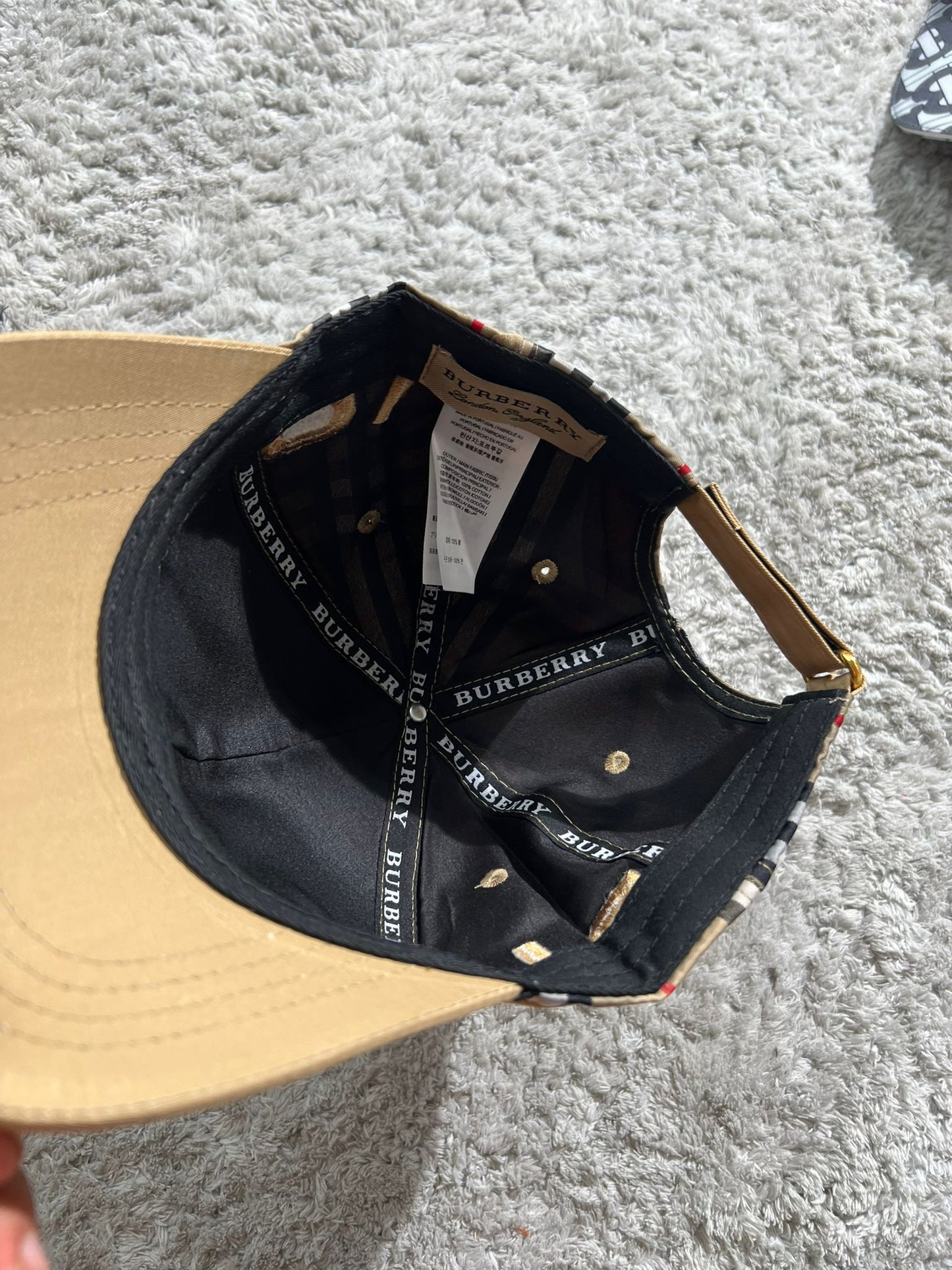 Gorra Burberry G5 marron logo marron