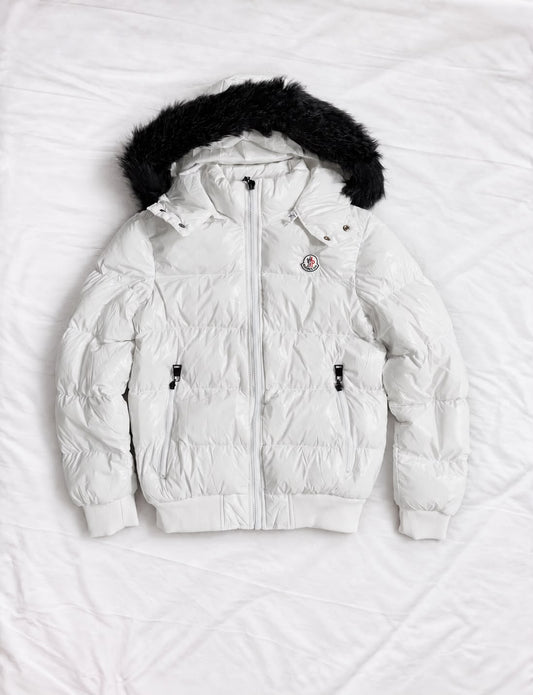 CHAQUETA MONCLER BLANCO PELO NEGRO