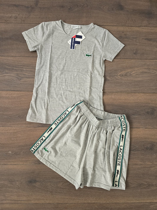 Conjunto verano lacoste gris chica