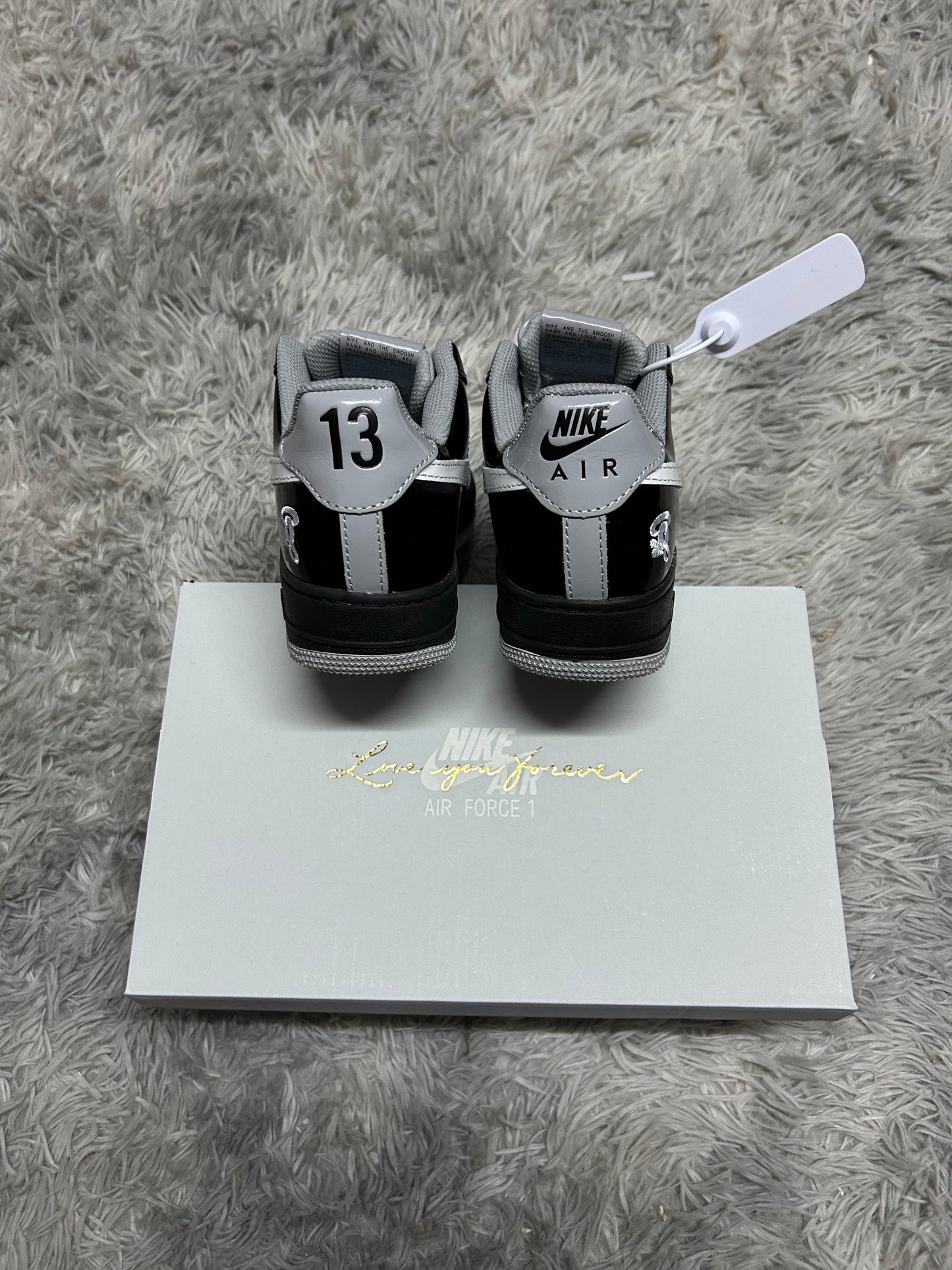 Air Force 1 Low Syna Central Cee Black White Smoke Grey