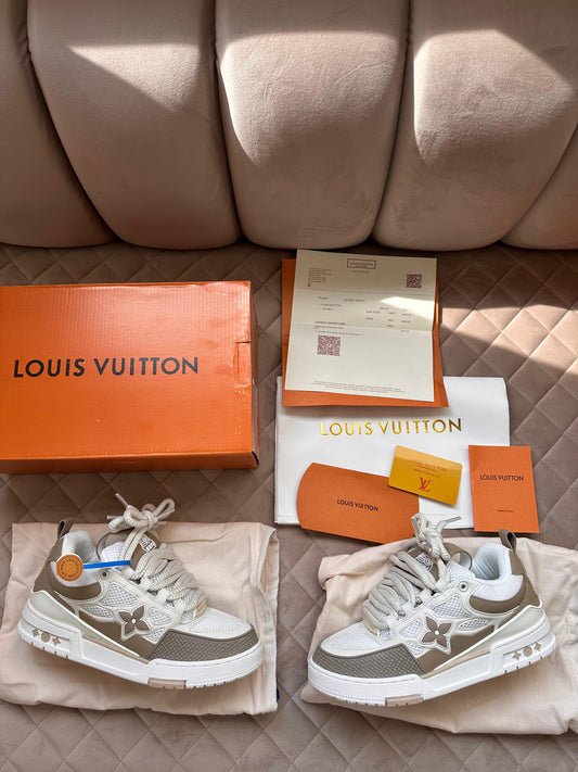 LV SKATE MARRONES Y BLANCO