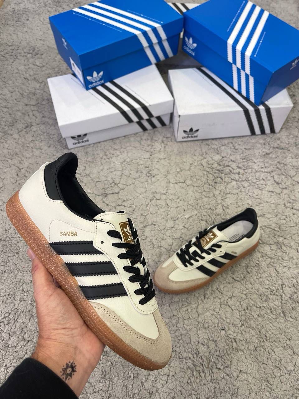 ADIDAS SAMBA BEIGE NEGRO