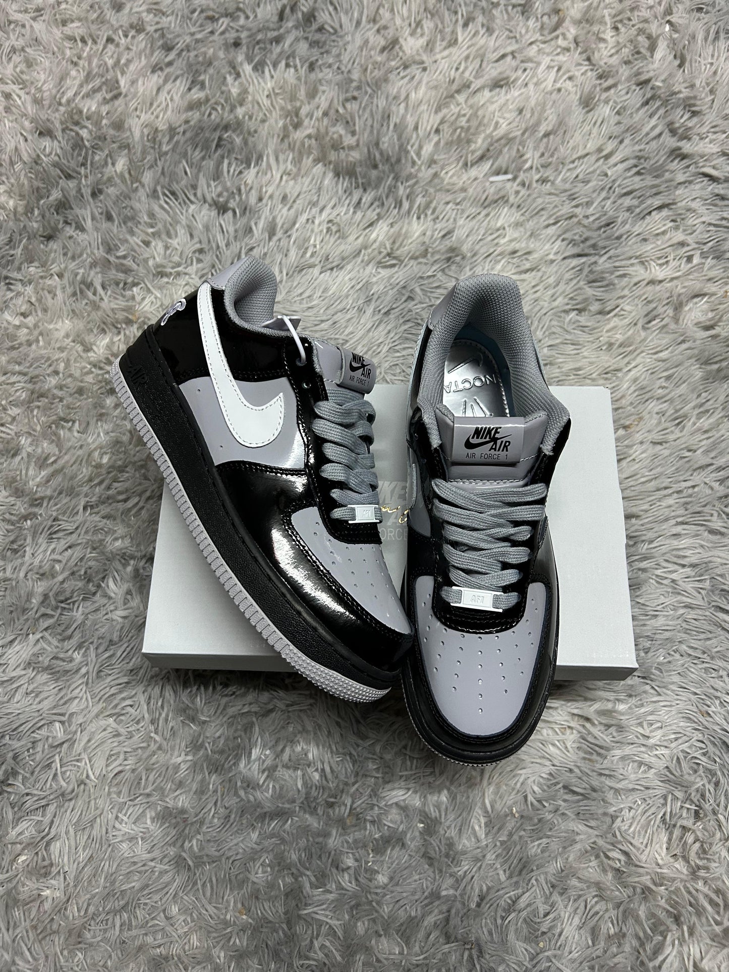 Air Force 1 Low Syna Central Cee Black White Smoke Grey