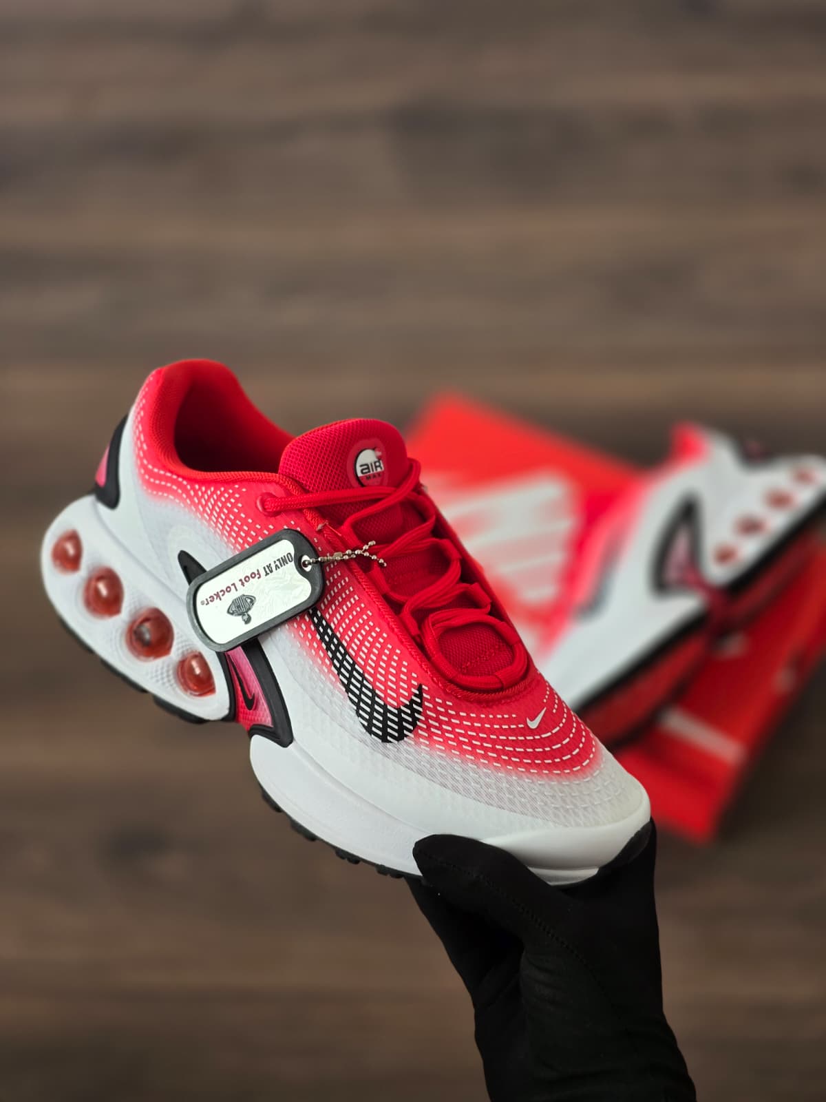 Air max dn blanca roja