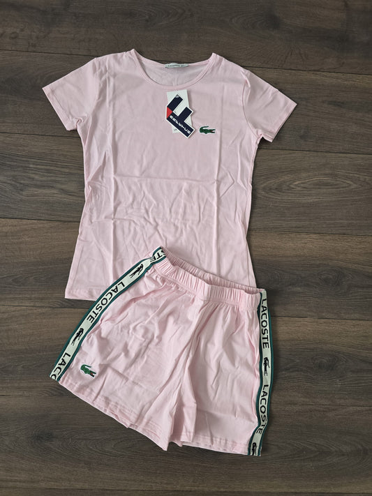 Conjunto verano lacoste chica rosa