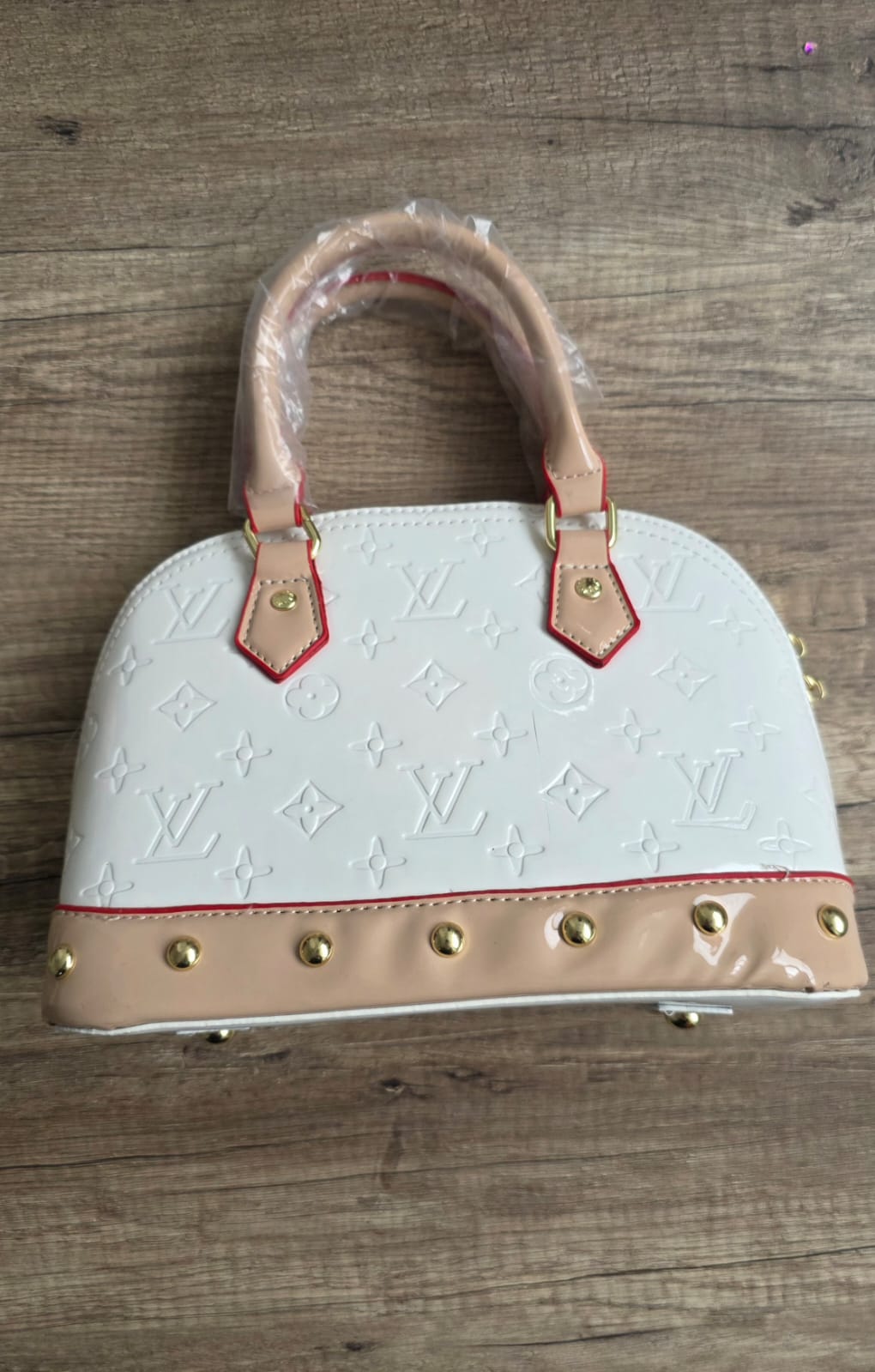 Bolso lv de mano blanco