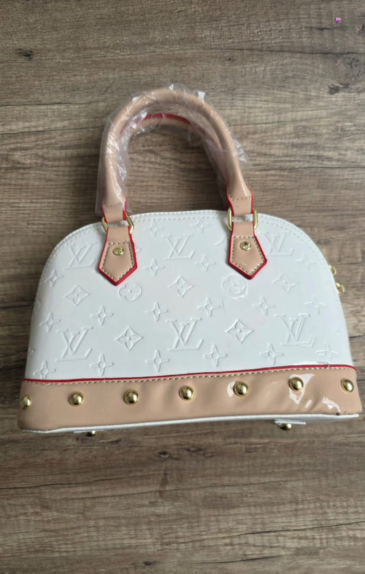 Bolso lv de mano blanco