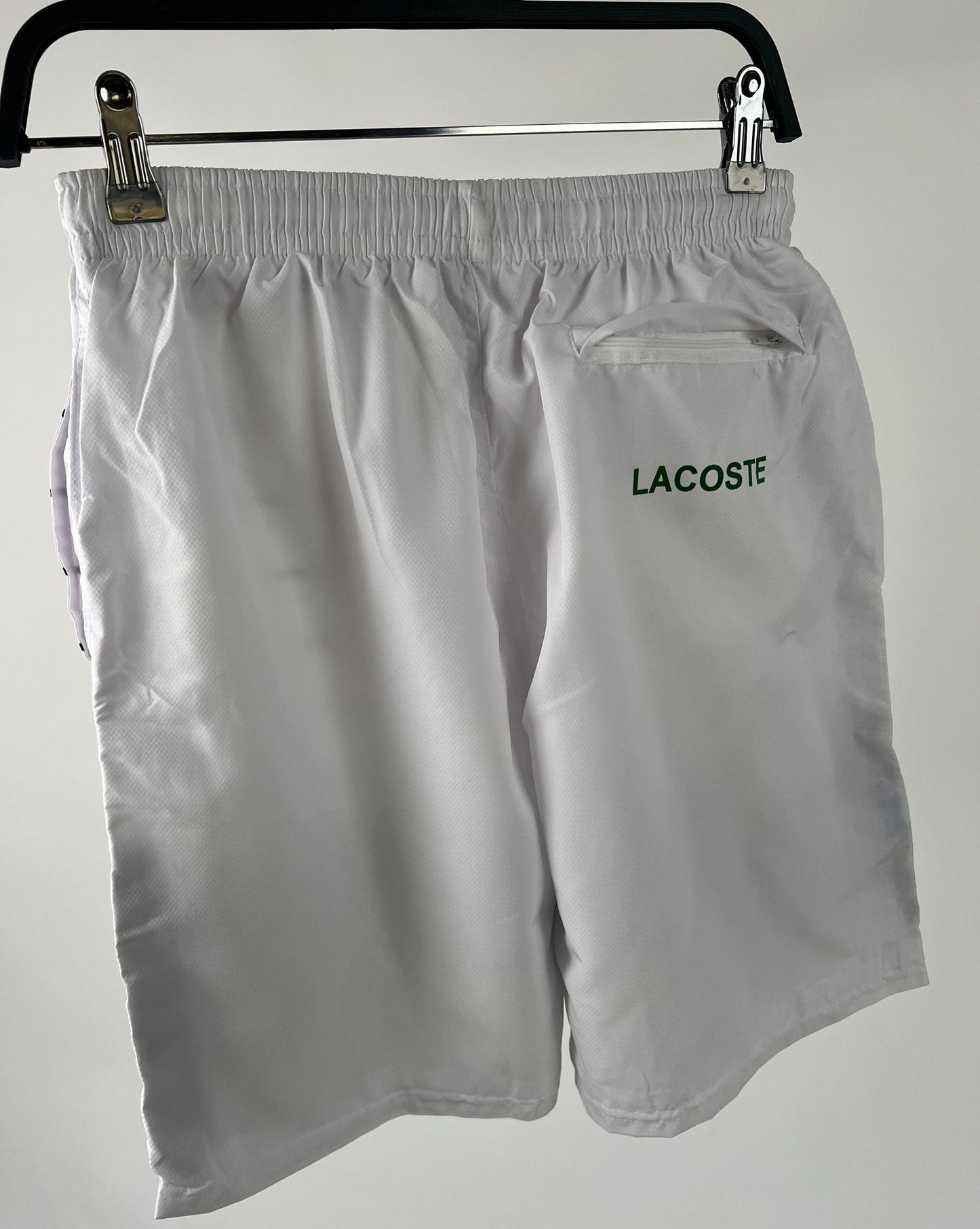 PANTALON CORTO BLANCO LACOSTE