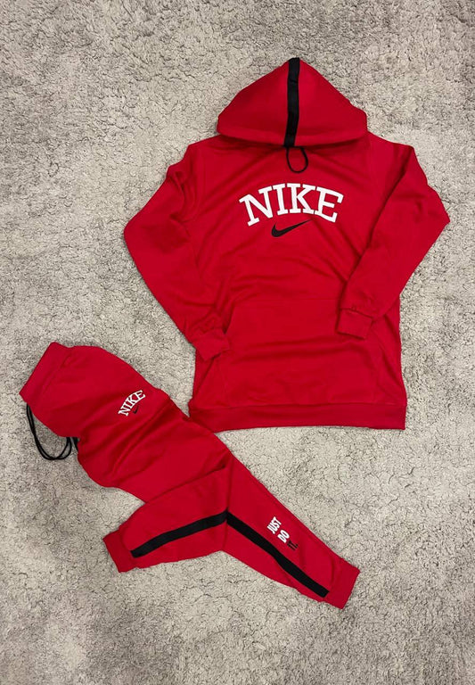 CHANDAL NIKE ROJO LOGO BLANCO Y NEGRO