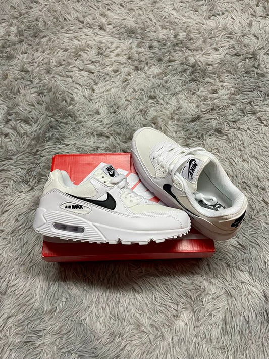 AIR MAX 90 BLANCO LOGO NEGRO