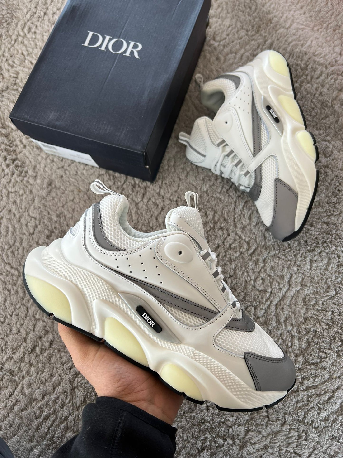 Dior b22 blancas detalles grises