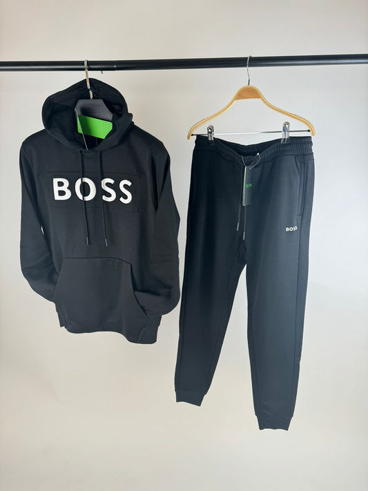 Chandal Hugo Boss negro logo blanco