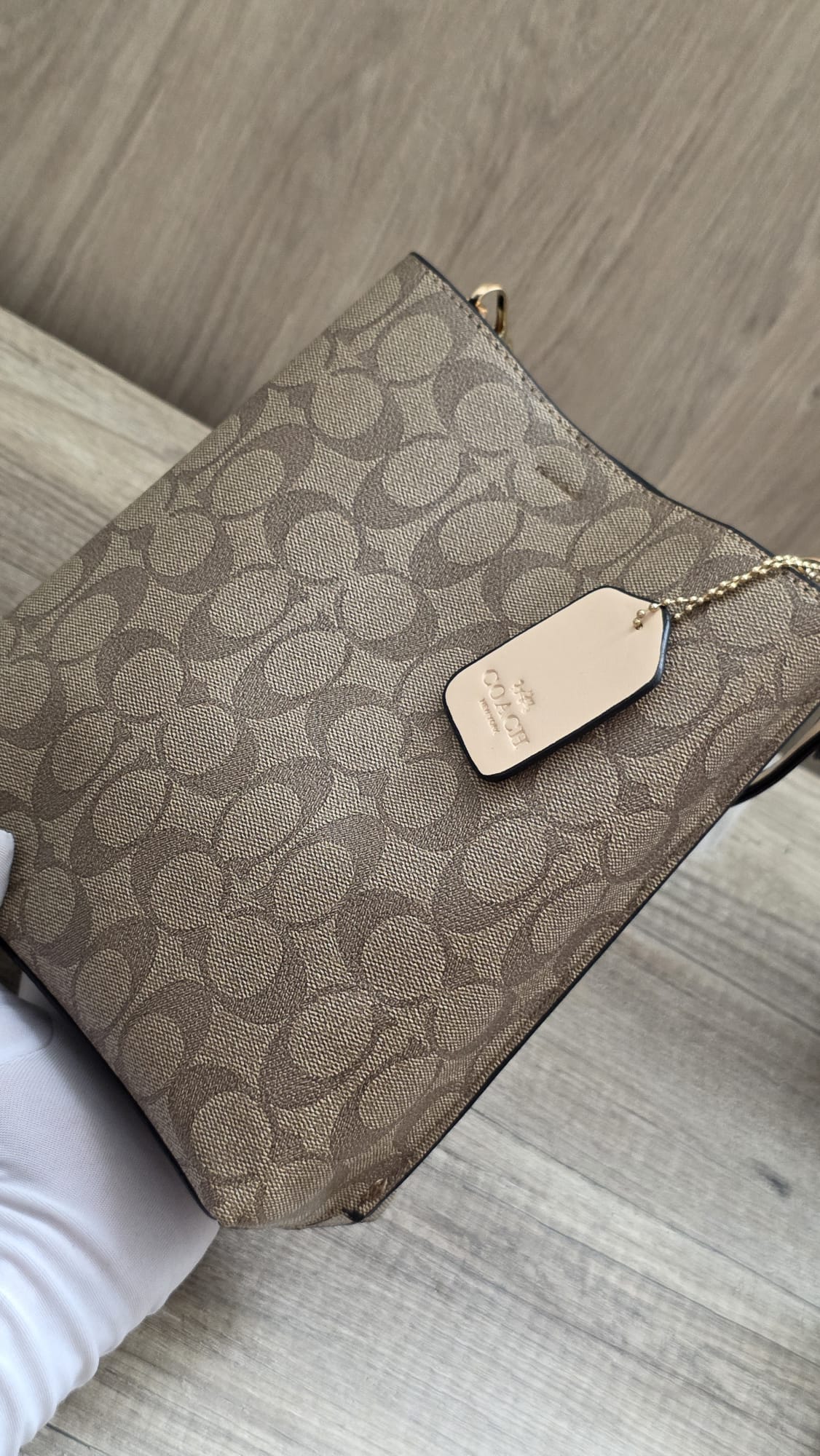 Bolso tote coach Marron