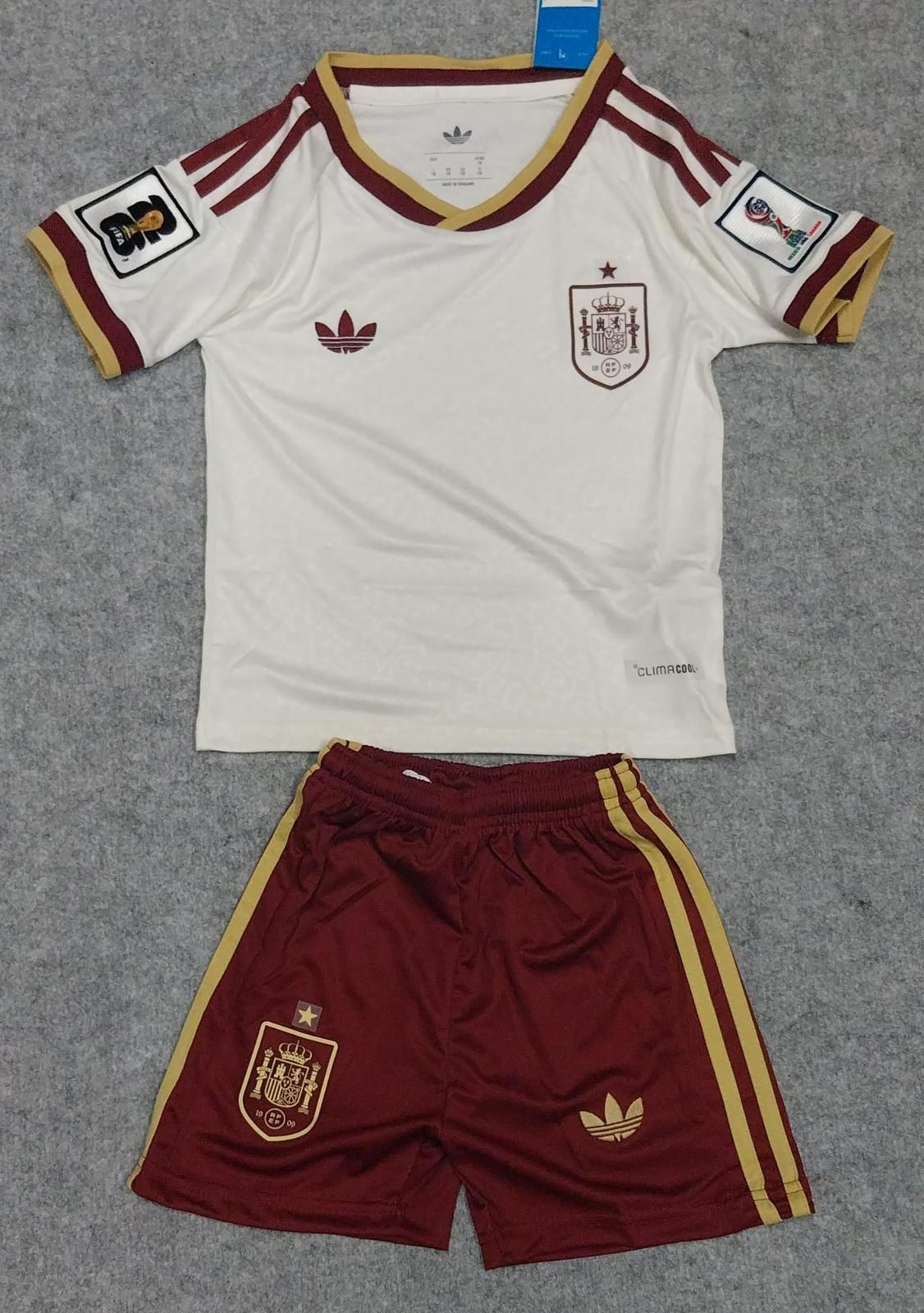 Conjunto España 2 equipacion blanca