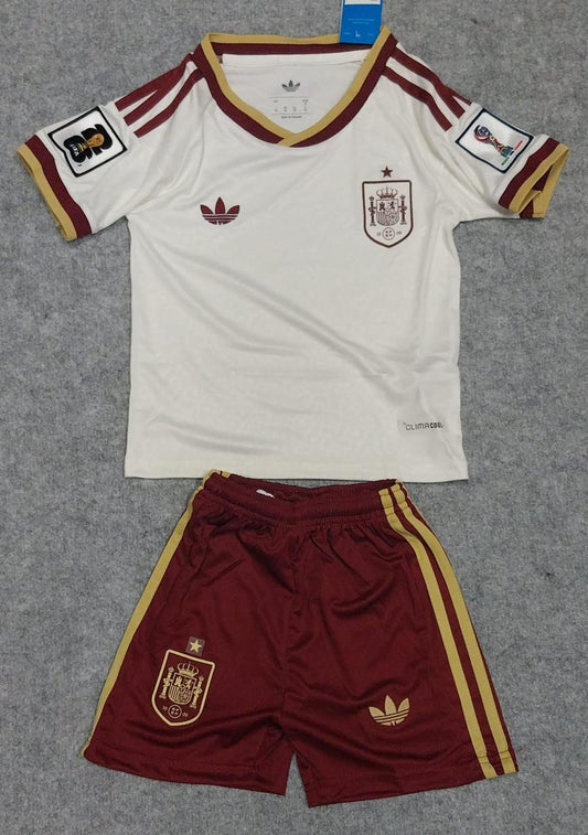 Conjunto España 2 equipacion blanca