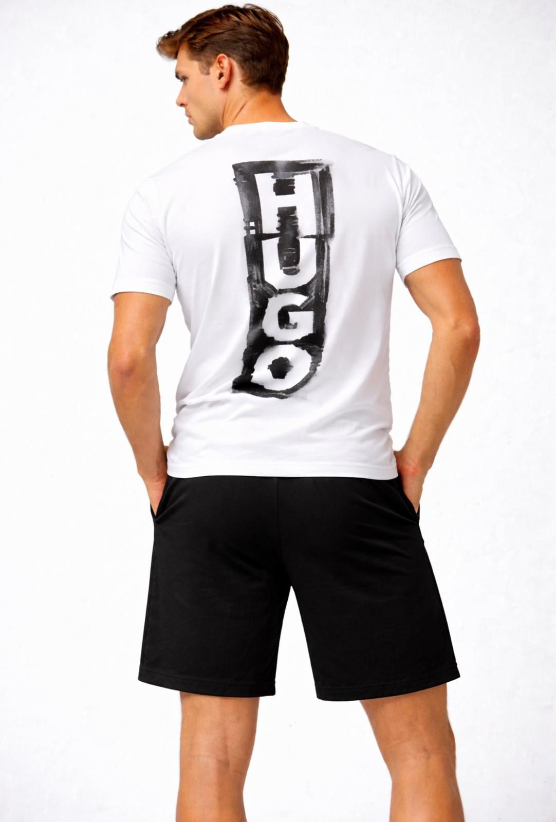 CONJUNTO HUGO BOSS blanco detalles negros