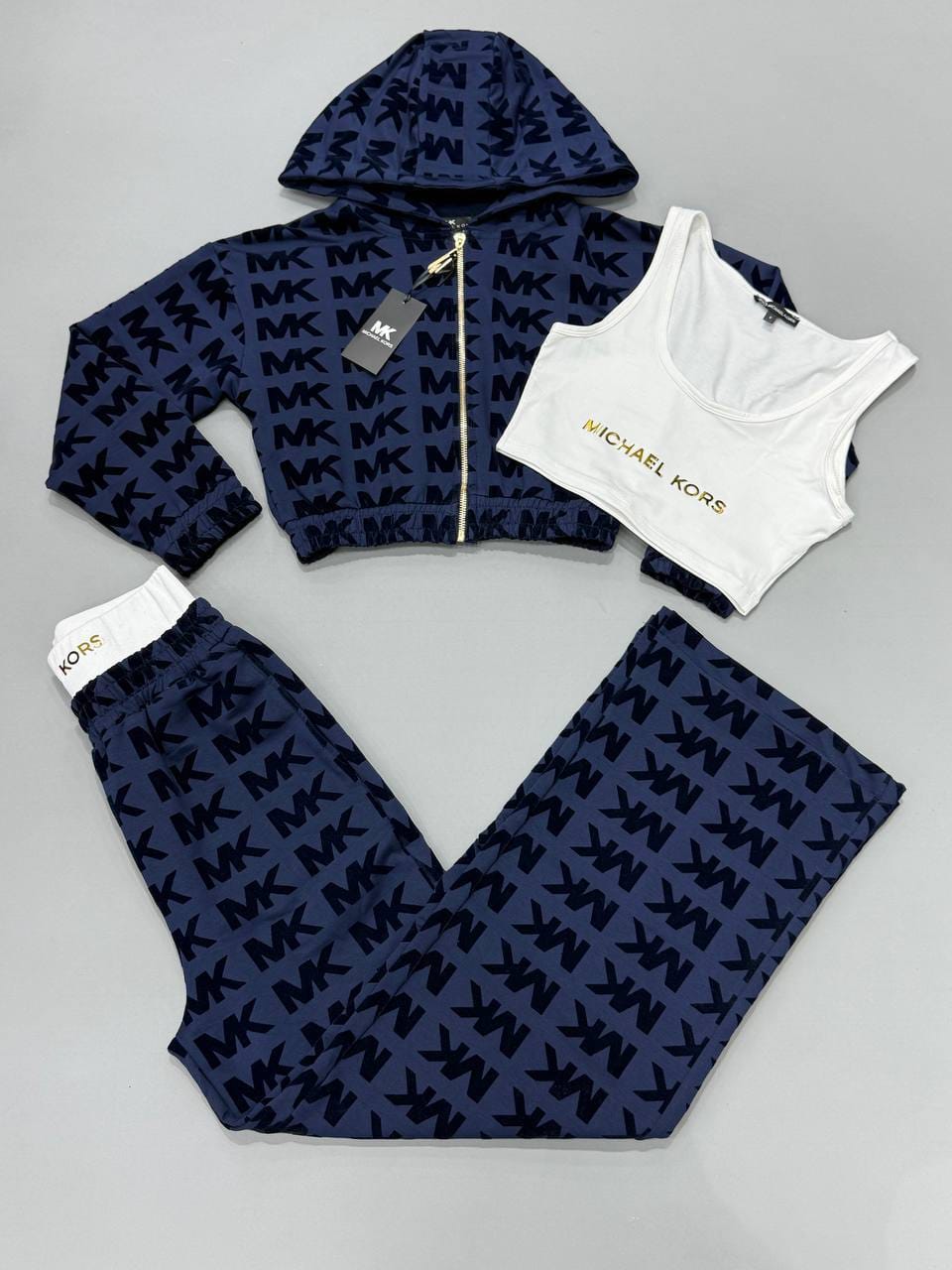 Chandal Michael Kors azul marino logos negros