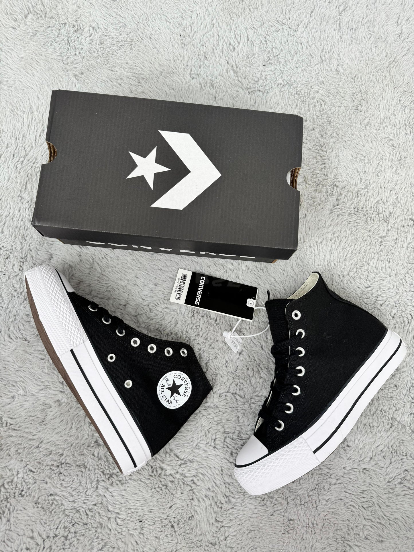 Converse all star negra tela