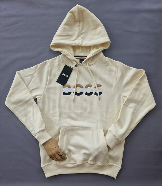 Sudadera HUGO BOSS G5 beige logo tricolor