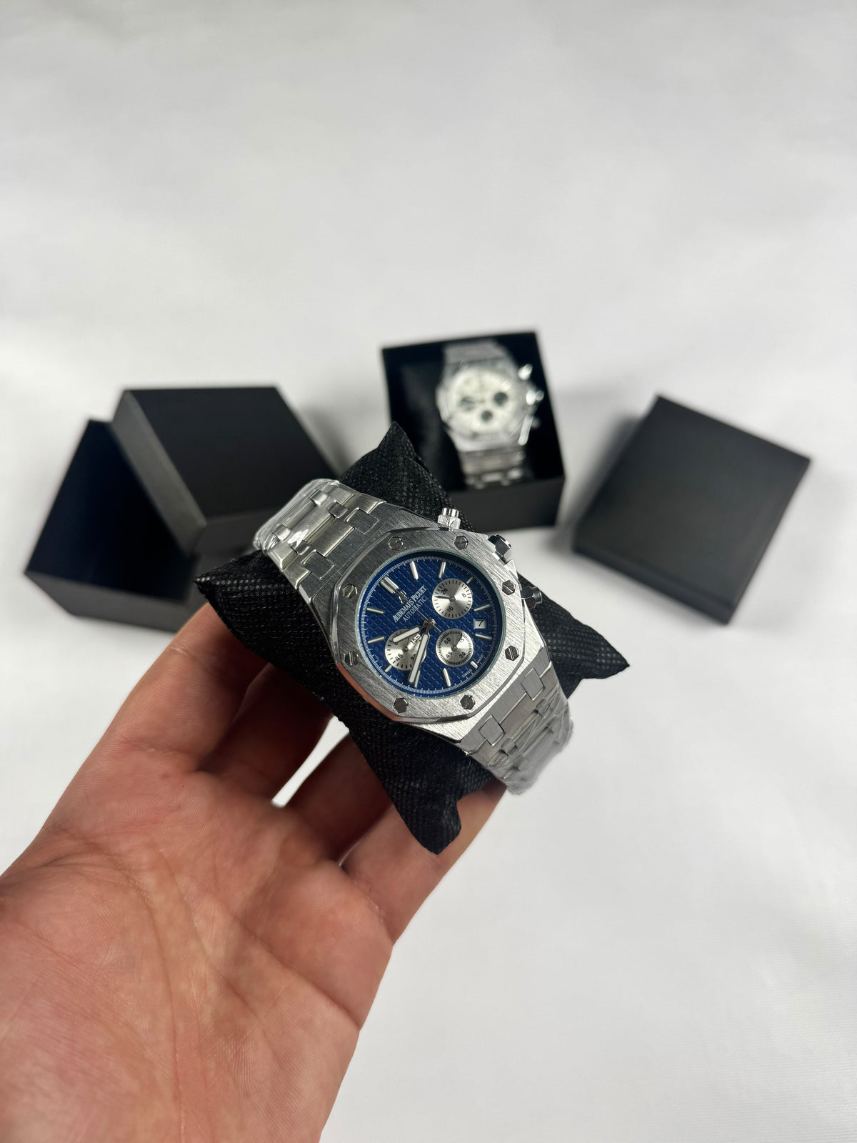 RELOJ AUDEMARS PIGUET Plateado y azul