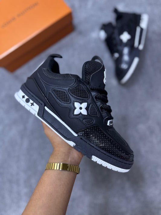 LV skate negras logo blanco