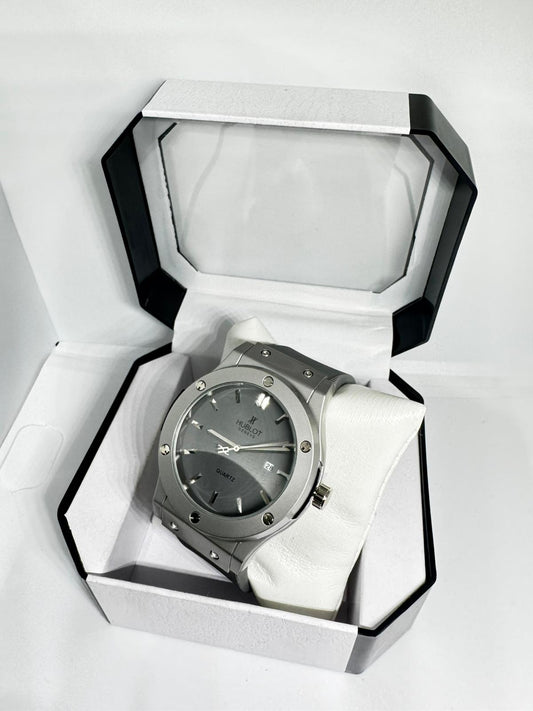 RELOJ HUBLOT GRIS PLATEADO