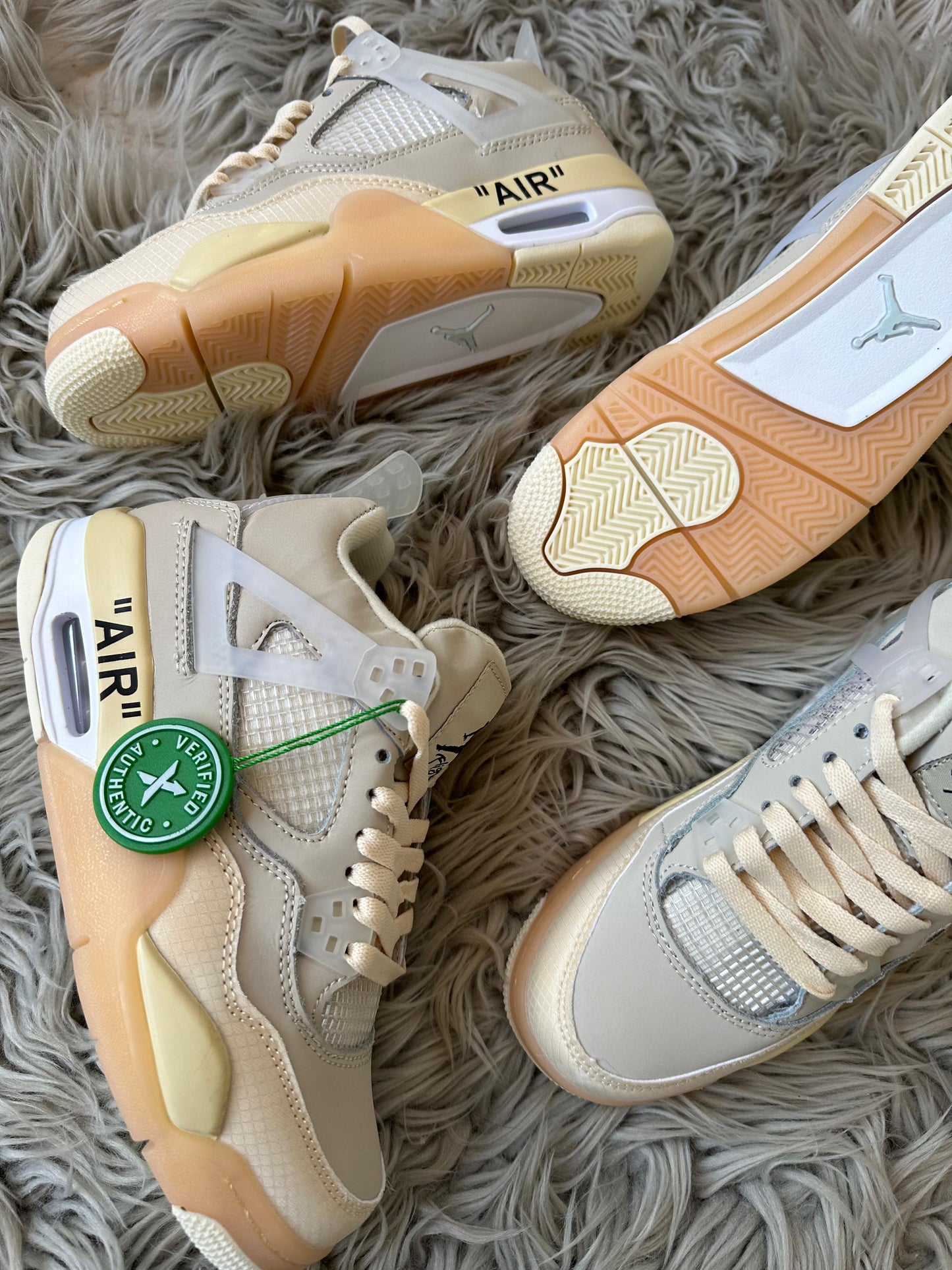 Jordan 4 off white beige