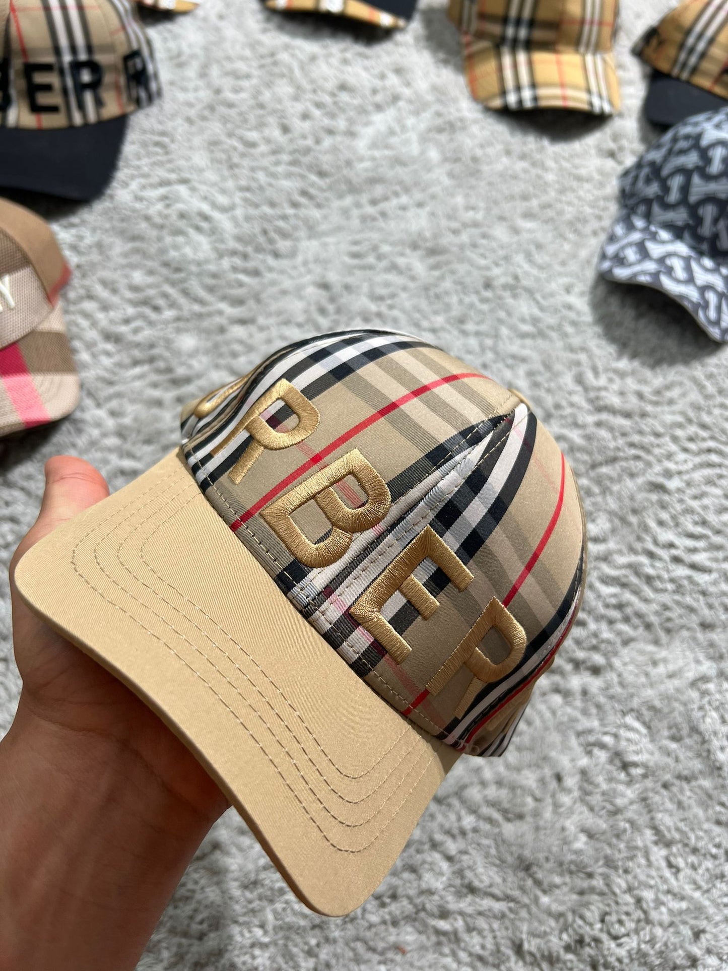 Gorra Burberry G5 marron logo marron