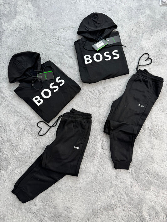 Chandal Hugo Boss negro logo blanco